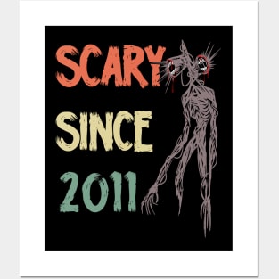 Scary since 2011 siren head Posters and Art